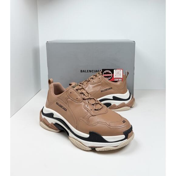 Size 46EU/13US- Balenciaga Triple S Beige Sneakers🦂 NEW/RETAIL $1.1K!